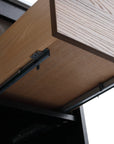 30" brown bathroom vanities drawer slide hardware detail | Ace Decor