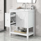 bathroom vanity cabinet with one drawer one package color:white