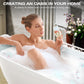 Luxurious Handcrafted Solid Surface Freestanding Bathtub color: Matte white