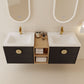 Bathroom Vanity With Sink Color:Black chest nut | Open Type:left & right