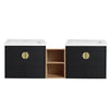Bathroom Vanity With Sink Color:Black chest nut | Open Type:left & right