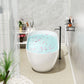 Luxurious Handcrafted Solid Surface Freestanding Bathtub color: white