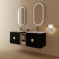 Bathroom Vanity With Sink Color:Black chest nut | Open Type:up & down