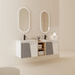 Bathroom Vanity With Sink Color:White Grey