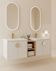 Bathroom Vanity With Sink Color:Gloss White