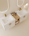 Bathroom Vanity With Sink Color:Gloss White