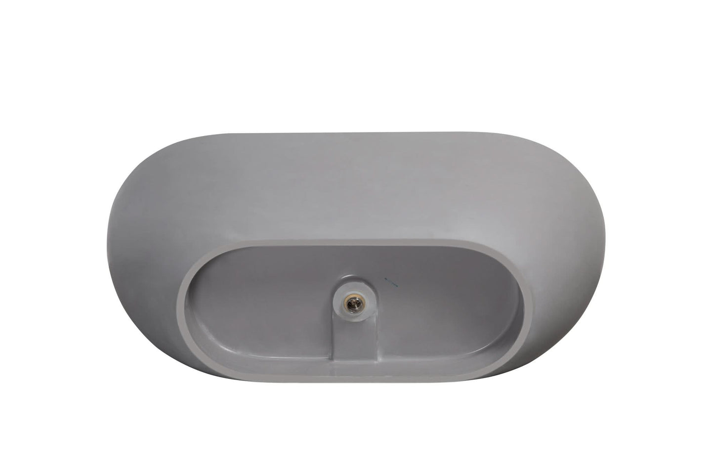 Luxurious Freestanding Bathtub with Spacious Design and Durable Matte Finish color:Matte Gray