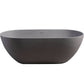 Luxurious Freestanding Bathtub with Spacious Design and Durable Matte Finish color:Matte Gray