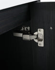 24" small wall mounted vanity soft-close hinge detail close-up | Ace Decor