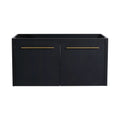 36" bathroom vanity top without sink black chestnut double-door front view | Ace Decor