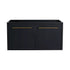 36" bathroom vanity top without sink black chestnut double-door front view | Ace Decor
