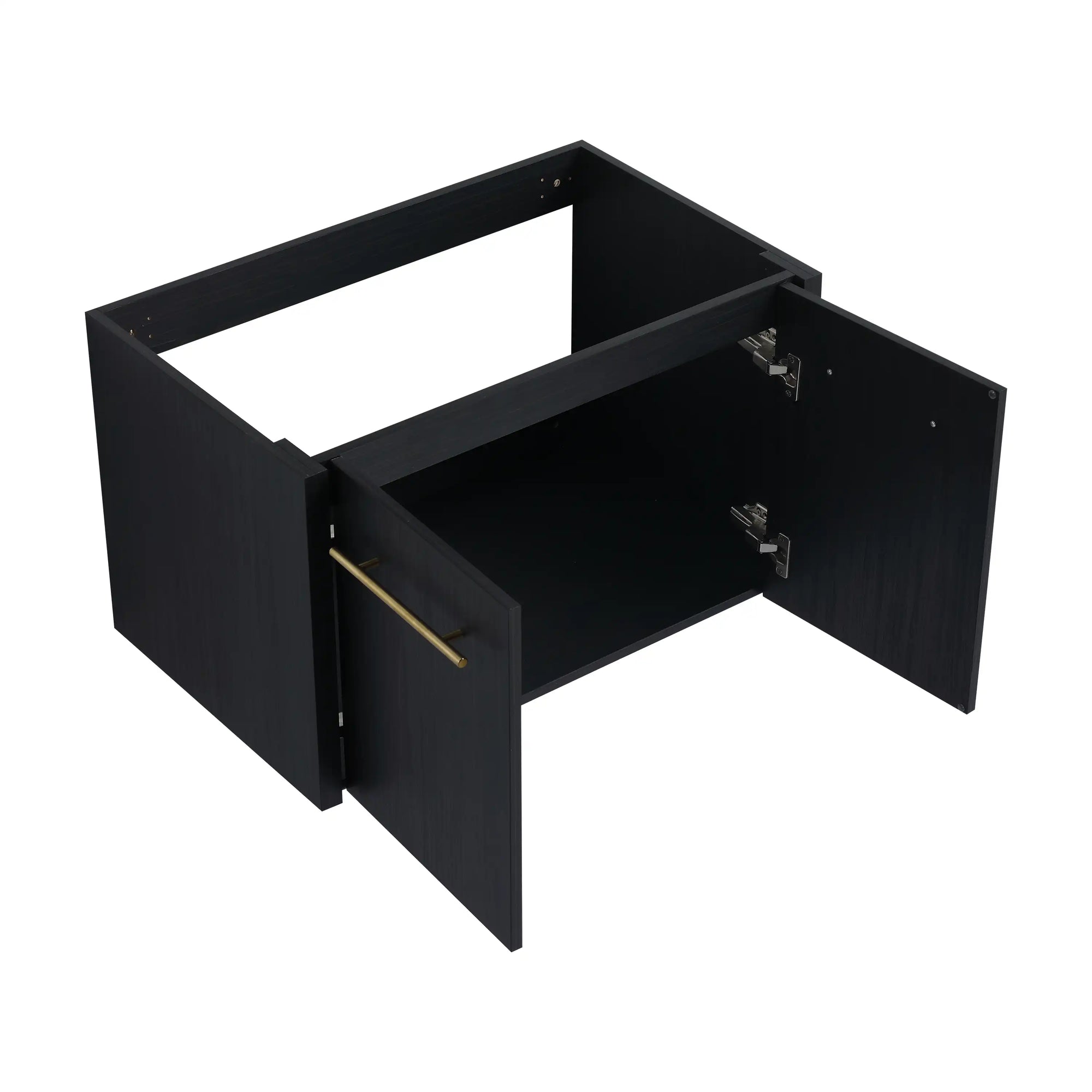 30" vessel vanity without sink open cabinet storage with soft-close doors | Ace Decor