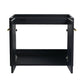 Wall-Mounted Bathroom Vanity in Black Chestnut size: 24 X 18