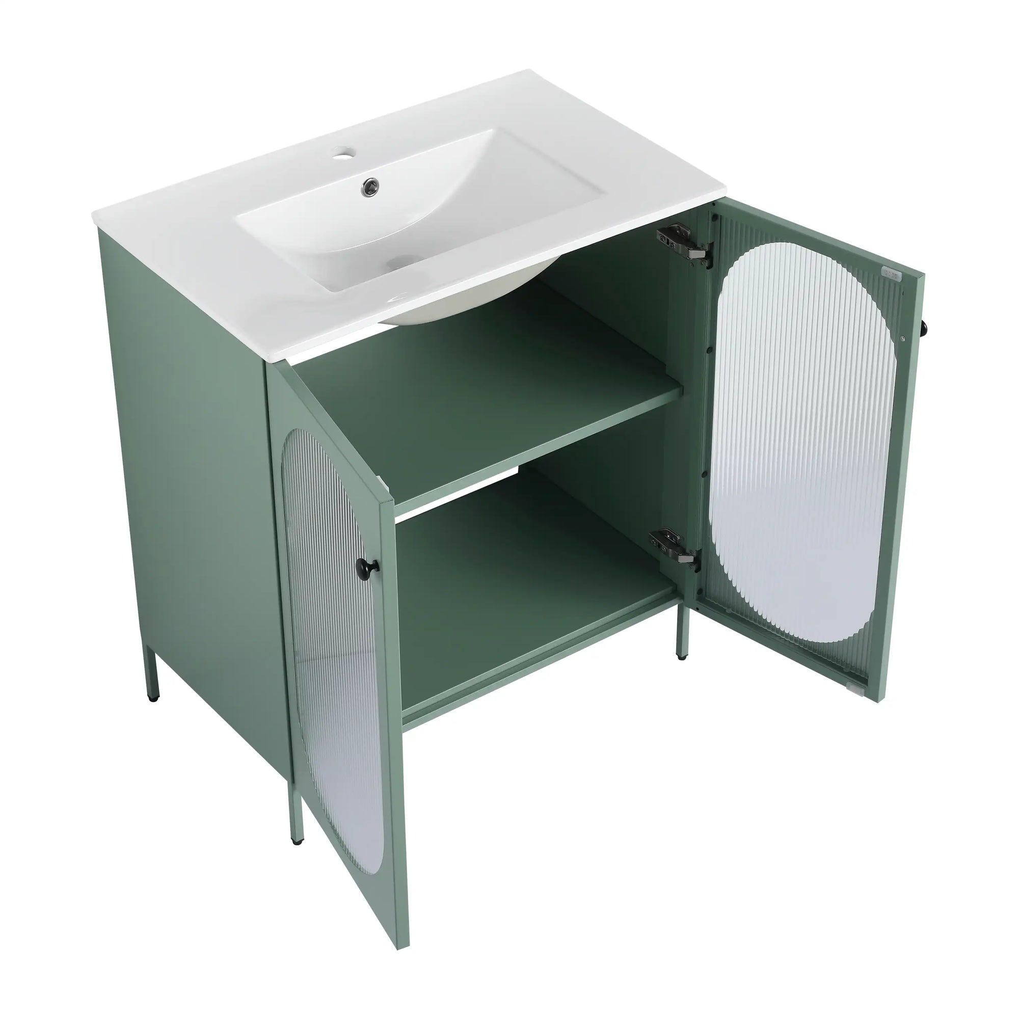 30&quot; Freestanding Bathroom Vanity with Ceramic Sink – Modern &amp; Stylish