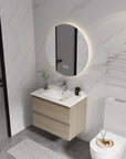 24 inch bathroom vanity with drawers in modern bathroom setting | Ace Decor