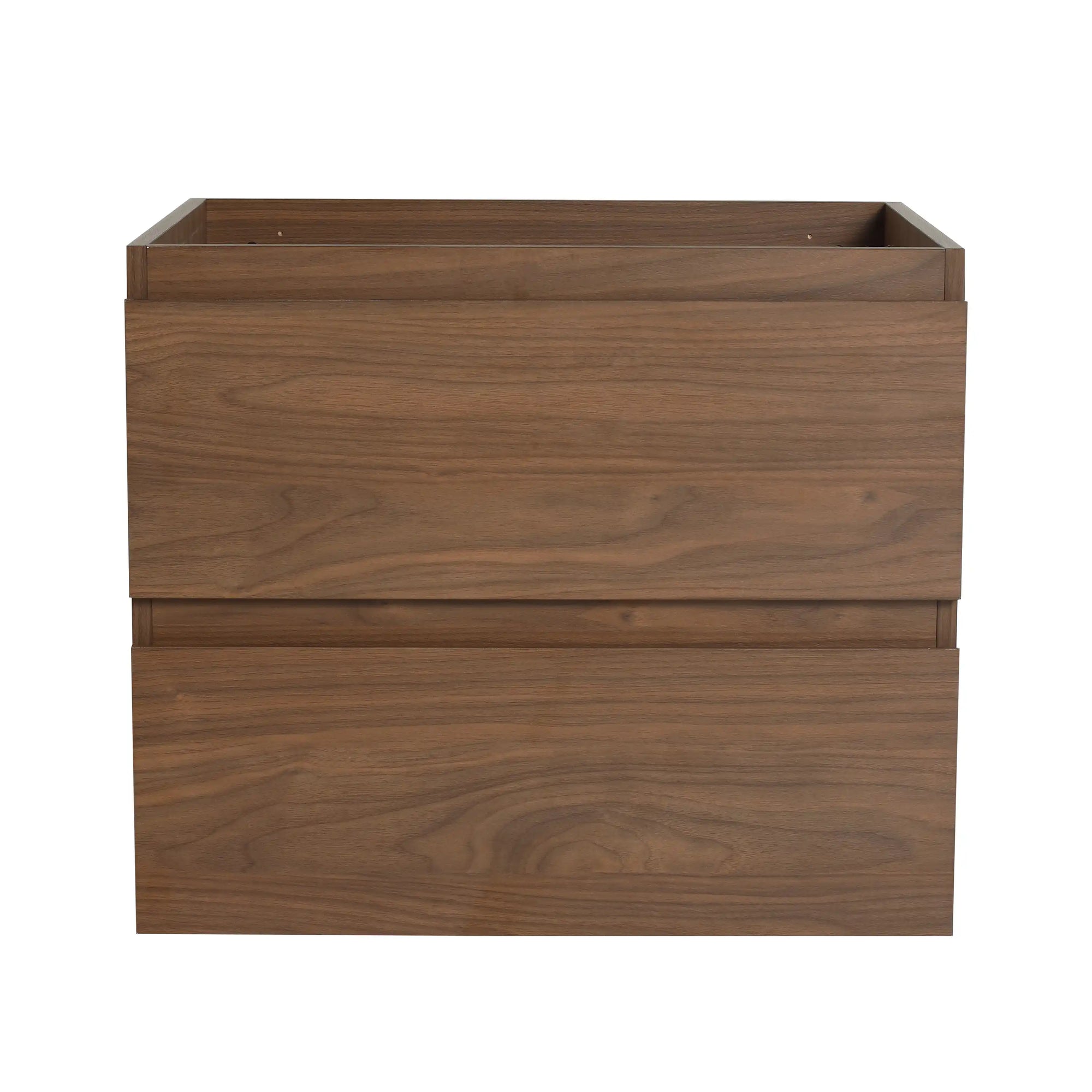 24 inch bathroom vanity brown oak front view cabinet | Ace Decor