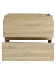 24 inch bathroom vanity with drawers and ceramic sink, front view | Ace Decor