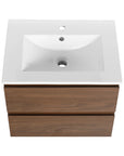 24 inch bathroom vanity ceramic sink top view | Ace Decor