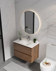30" bathroom vanity hanging installed in modern bathroom setting | Ace Decor