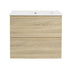 Front view of 24 inch bathroom vanity with drawers and ceramic sink | Ace Decor