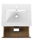 24 inch bathroom vanity ceramic sink top view | Ace Decor