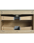 LumaOak Series 30" Light Oak Wall-Mounted Bathroom Vanity with Ceramic Sink & Soft-Close Drawers