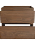 24 inch bathroom vanity front view with drawers partially open | Ace Decor