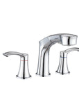 Harbor Series Chrome Faucet Bathroom – Pull-Out Sprayer with 2 Handles