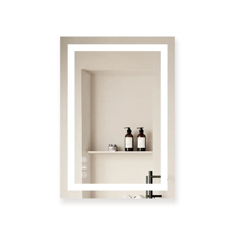 LuxeGlow Series 20"x28" Smart LED Mirror – Anti-Fog, Memory & Adjustable Lighting