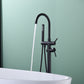 Copper Bathroom Faucet with Handheld Shower - Rainfall, CUPC Certified color:matte black