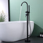 Copper Bathroom Faucet with Handheld Shower - Rainfall, CUPC Certified color:matte black