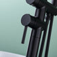 Copper Bathroom Faucet with Handheld Shower - Rainfall, CUPC Certified color:matte black