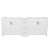 Elysian 84" Freestanding Bathroom Vanity with Double Sinks – White