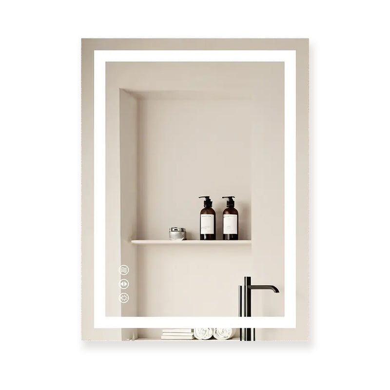 LuxeGlow Series 24"x32" Smart LED Mirror – Anti-Fog, Memory & Adjustable Lighting