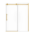 Gold frameless shower door, size 60 x 74 | Ace Decor