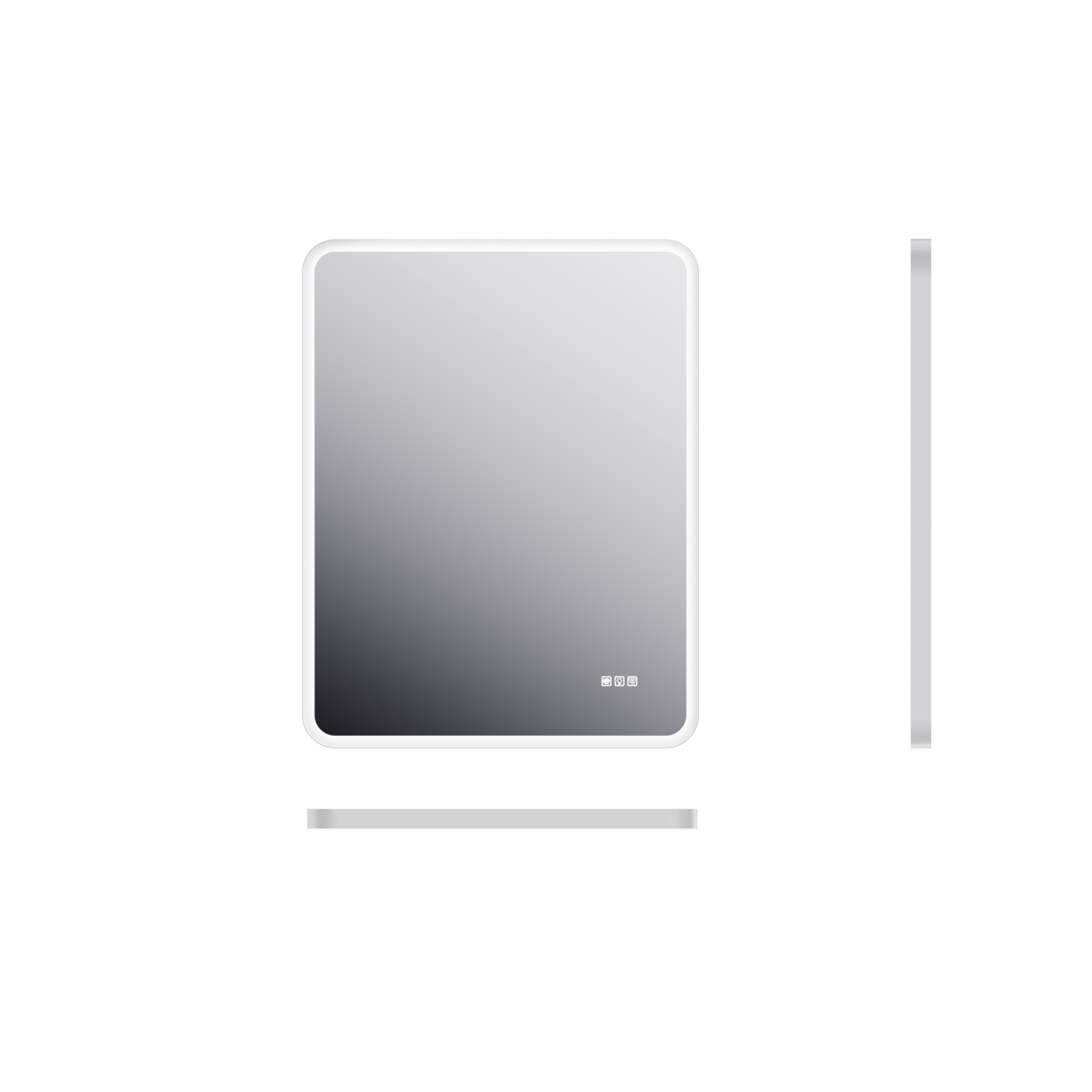 24"x36" Rectangular Framed Dimmable Anti-Fog LED Wall Bathroom Vanity 