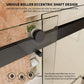 semi-frameless glass sliding shower doors color:matte black