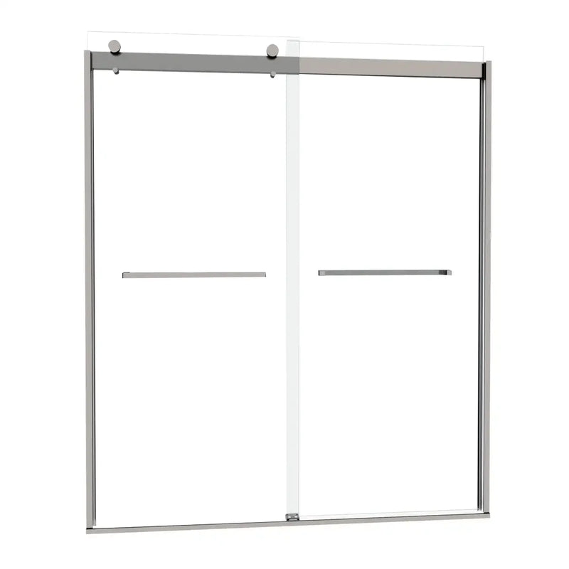 Vantelle-X Series 56-60" x 74" Frameless Double Sliding Glass Shower Doors - More Open, Leak-Free