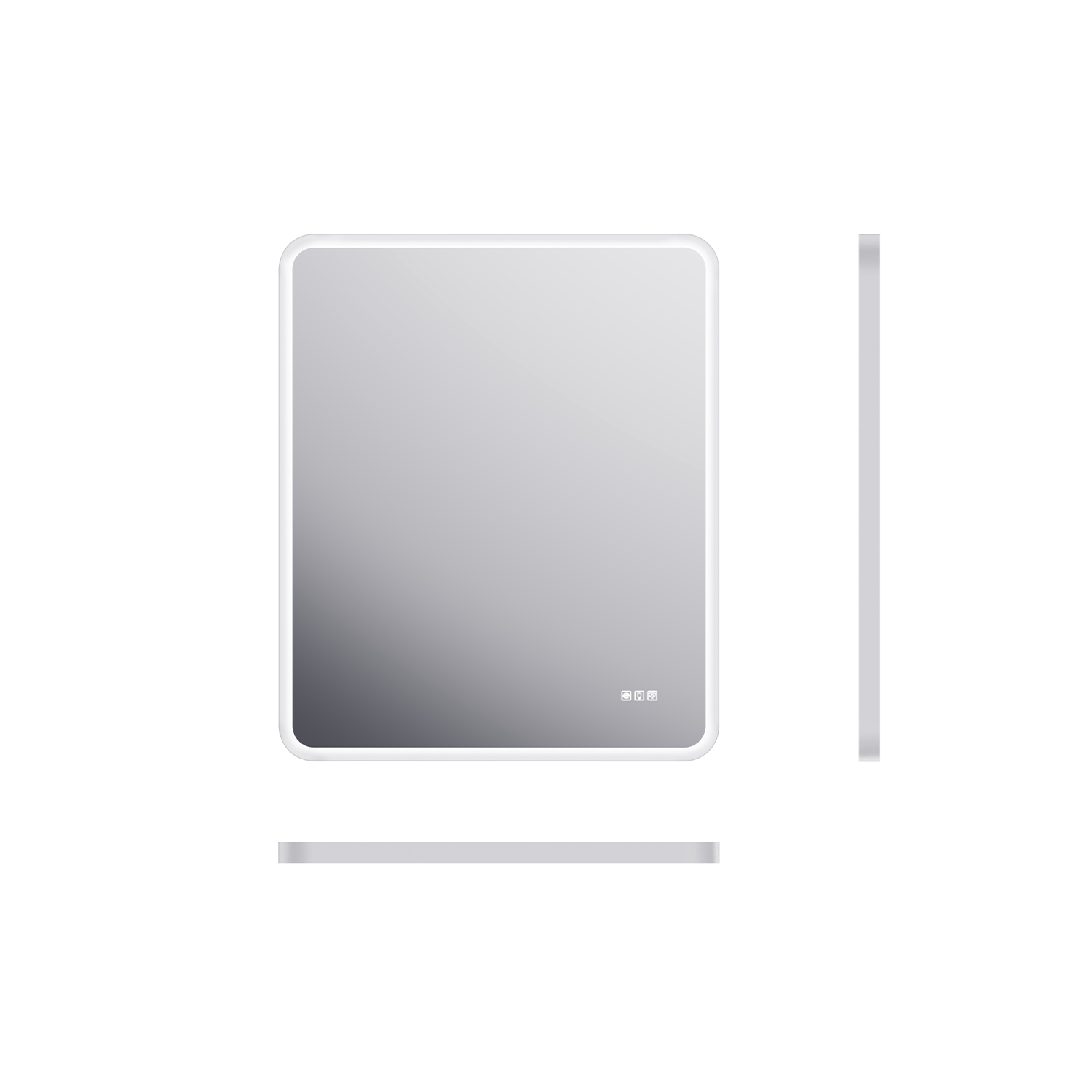 28"x36" Rectangular Framed Dimmable Anti-Fog LED Wall Bathroom Vanity Mirror