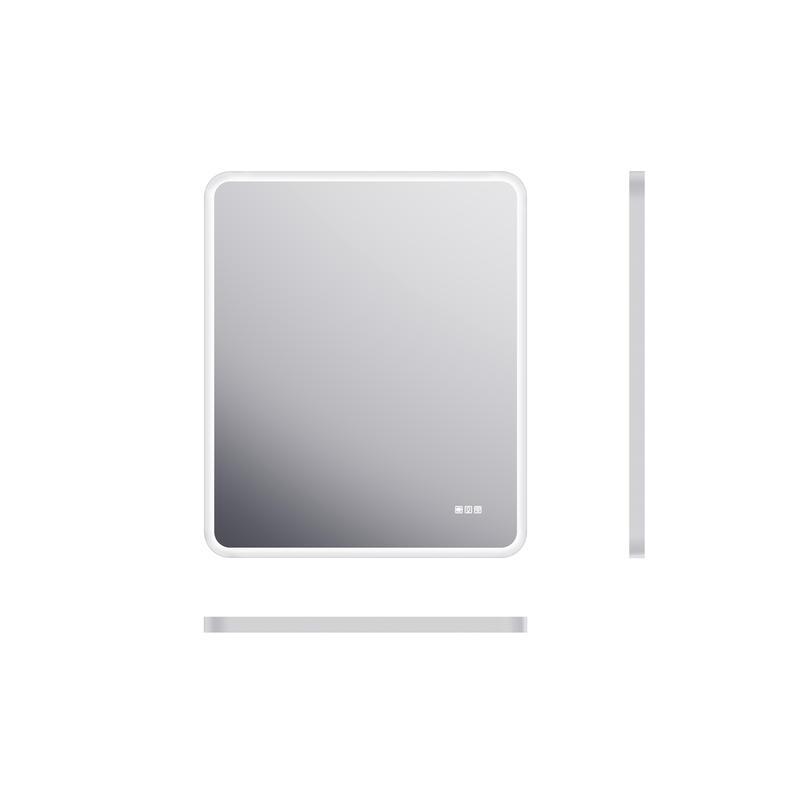 Lumina Series 28"x36" Rectangular Framed LED Bathroom Vanity Mirror