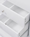 Soleil 60" Bathroom Vanity with Sink, Elegant White Cabinet with Drawers