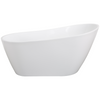 Bathin Inc 63” Freestanding Acrylic Bathtub – Spa-Like Comfort