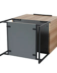 Freestanding 24 inch bathroom vanity with bottom open shelf and durable frame construction.