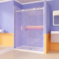 ACE DECOR Frameless Sliding Glass Door color:chrome