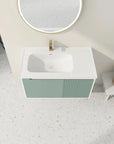 32" Floating Bathroom Vanity with Sink and Soft Close Door size: 36 X 20