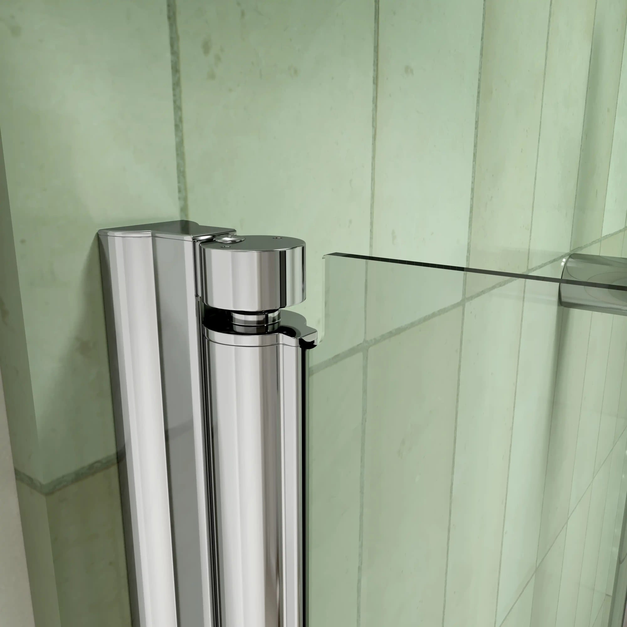 32&quot; x 72&quot; Chrome Semi-Frameless Bi-Fold Shower Door