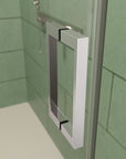 Frameless Bathtub Sliding shower Doors color:Chrome