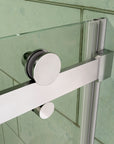 Frameless Bathtub Sliding shower Doors color:Chrome