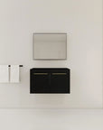 30" vessel vanity without sink modern floating cabinet front view | Ace Decor