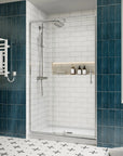 Side view of 42 in shower doors, size 42 x 71 | Ace Decor